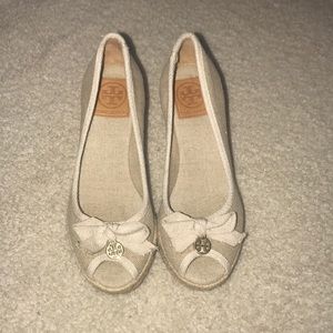 Tory Burch wedge espadrille sandals 5.5